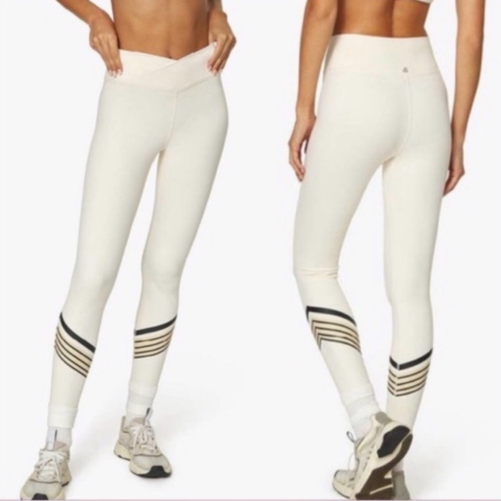 WeWoreWhat Surplice Bandanna Stripes Leggings small